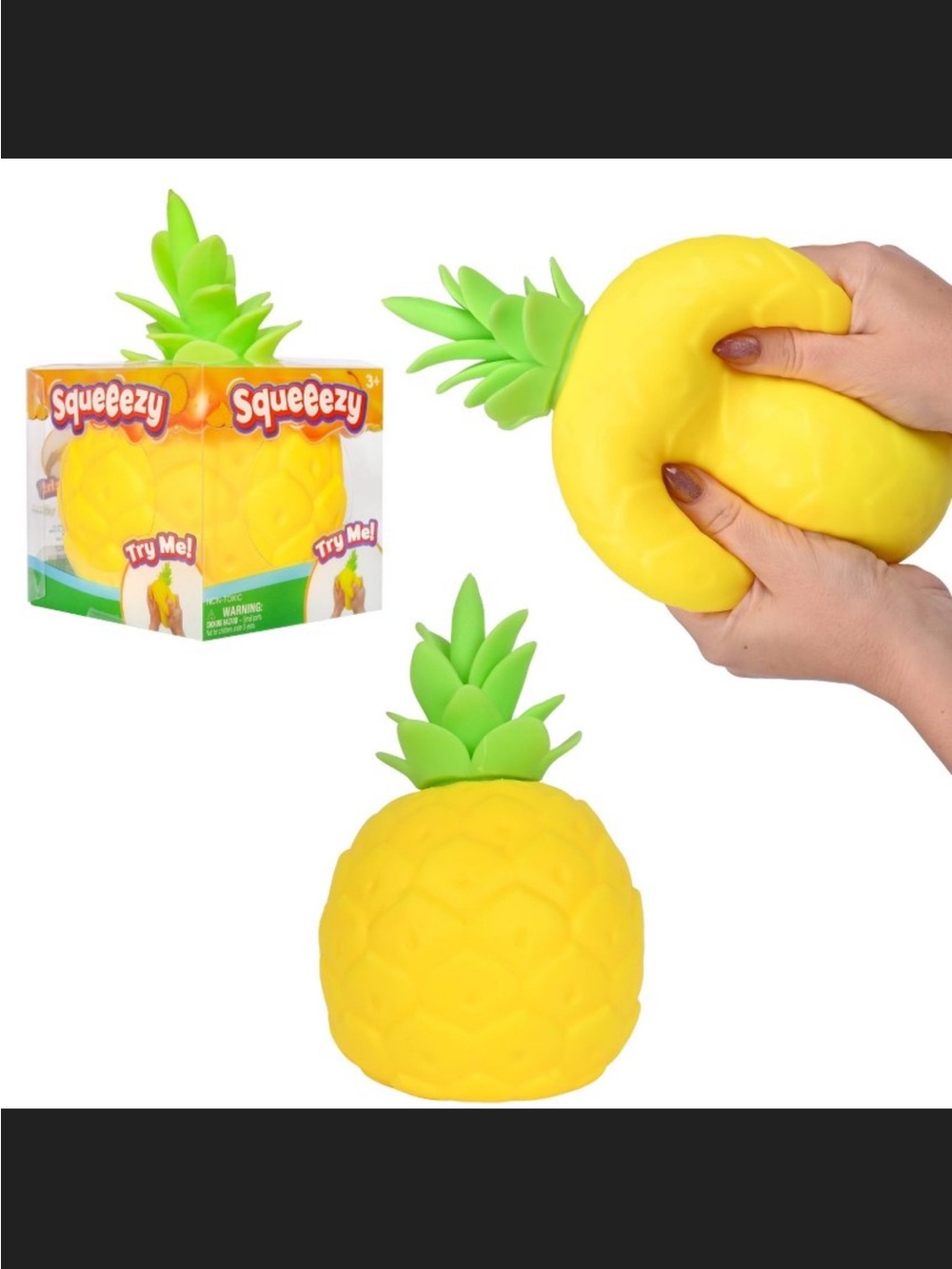 Sunny days SQUEEEZY JUMBO PINEAPPLE SQUISHY NEW